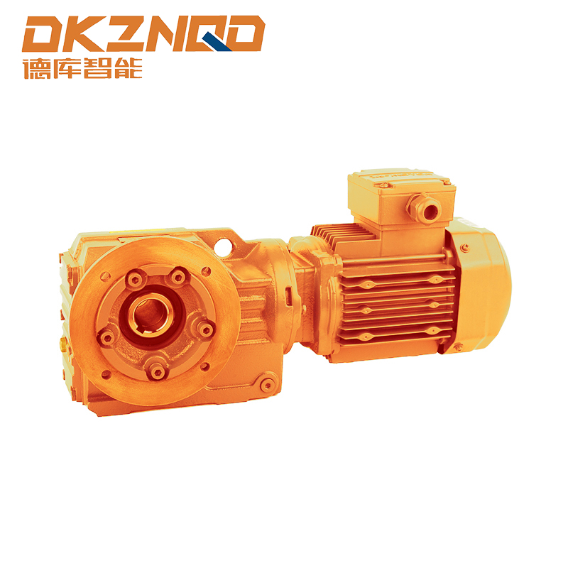 Motor Gear Helical-Worm Sudut Kanan Siri S dengan Lekap Lengan Tork