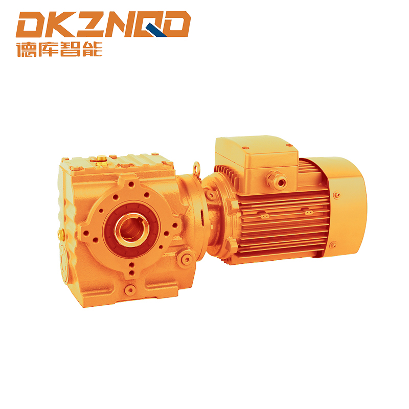 Peredam Gear Helical-Worm Siri S dengan Bebibir B5 dan Aci Berongga
